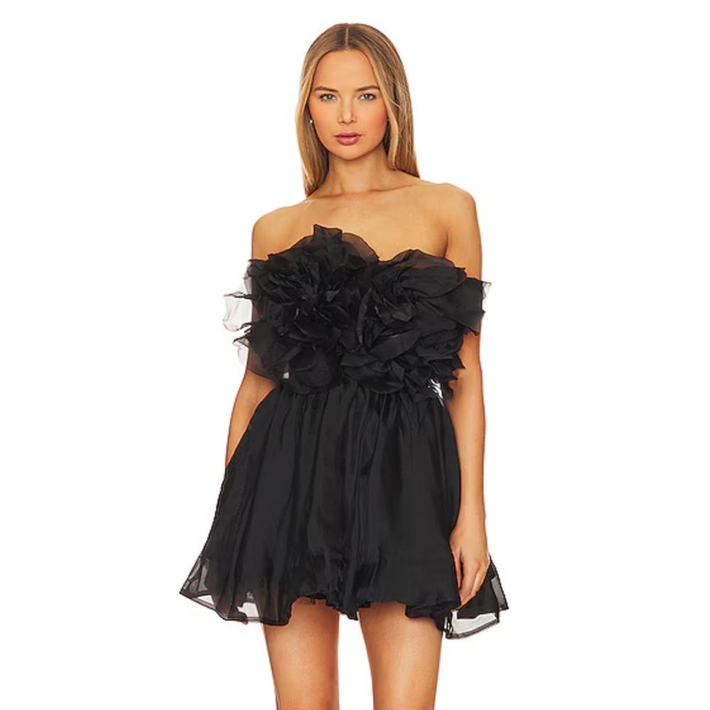Revolve Revolve Fleurette Mini Dress in Black